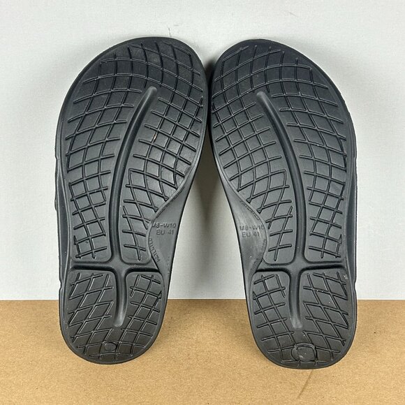 Oofos Ooahh Sport Flex Camo Slide Sandals Womens 10 Mens 8 Green Black Slip On - Picture 7 of 9